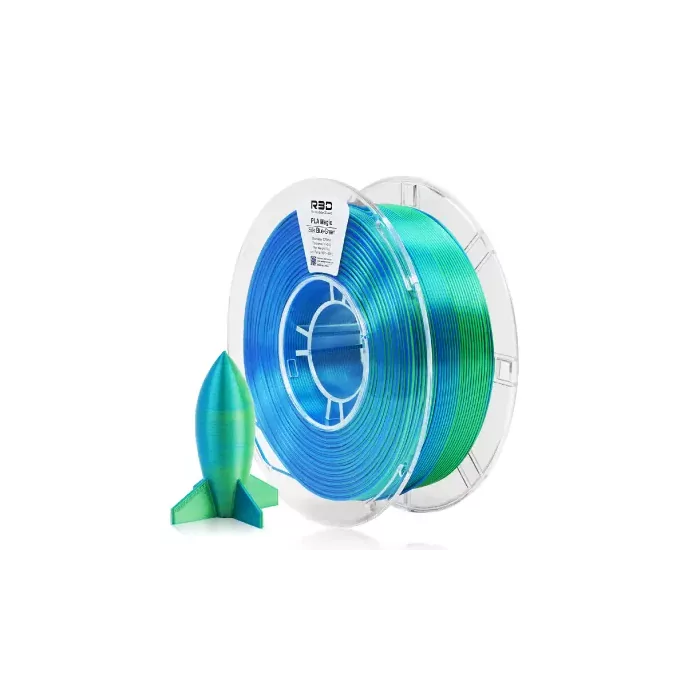 Filament R3D PLA-Silk Dual Color Bleu/Vert 1.75mm 1kg